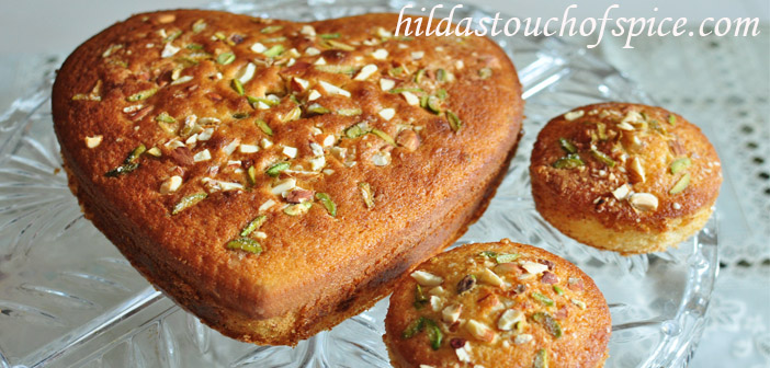 Mawa Cake / Irani Mawa Cake with Cardamom and Roses