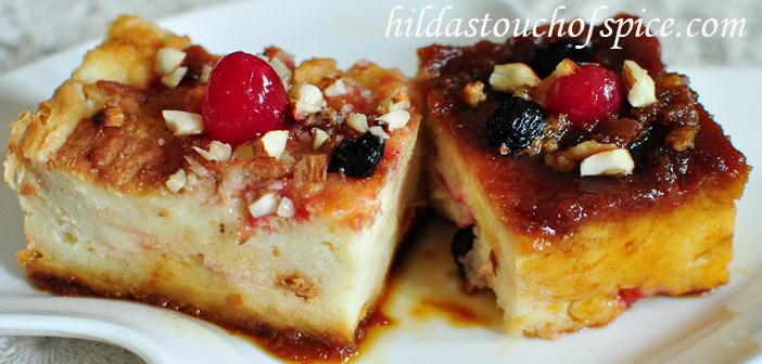 Baked Bread Butter Jam Marbled Pudding Hilda S Touch Of Spice